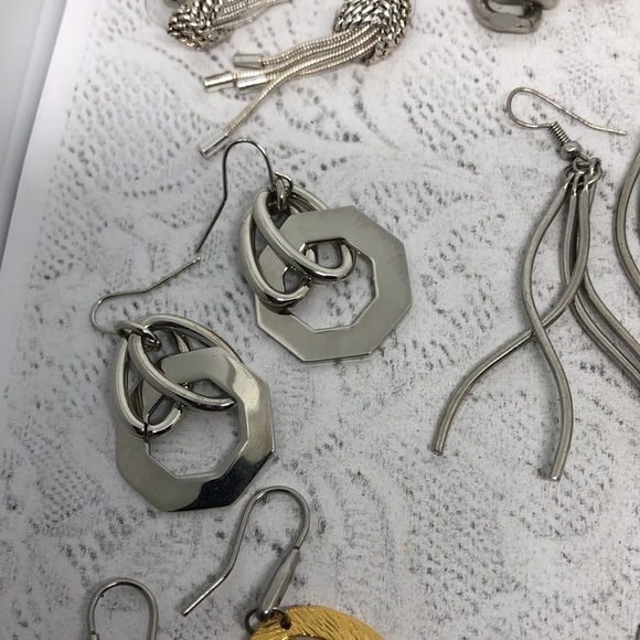 Bundle lot 9 modernist style earrings variety - Picture 6 of 11